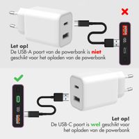 imoshion Ultra Series Aluminium Powerbank 10.000 mAh - Quick Charge en Power Delivery - Aubergine