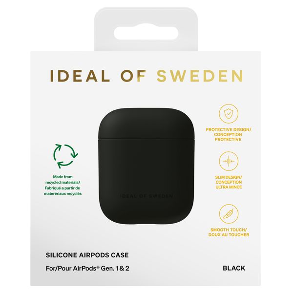 iDeal of Sweden Silicone Case Apple Airpods 1 / 2 - Zwart