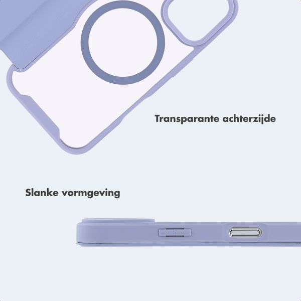 imoshion Transparante Bookcase met MagSafe Apple iPhone 16 - Lila