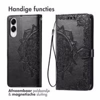 imoshion Mandala Bookcase Samsung Galaxy S25 Edge - Zwart