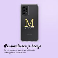 Gepersonaliseerd hoesje met hartje Samsung Galaxy A52(s) (5G/4G) - Letter