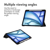 imoshion Trifold Hard Case Book Cover Apple iPad Air 13 inch (2026) M4 / (2025) M3 / (2024) M2 - Black
