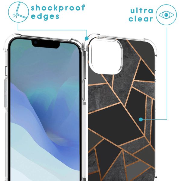 imoshion Design hoesje met koord Apple iPhone 14 - Black Graphic