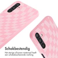 imoshion Siliconen design hoesje met koord Samsung Galaxy A25 (5G) - Retro Pink