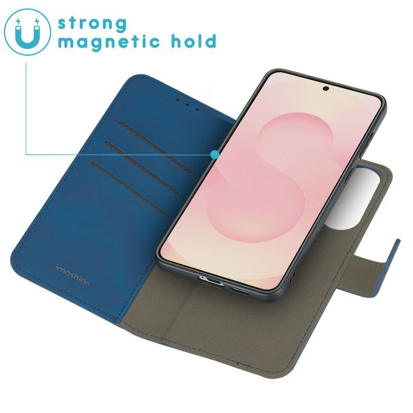 imoshion Uitneembare 2-in-1 Luxe Bookcase Samsung Galaxy S25 Edge - Blauw