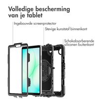 Accezz Rugged Backcover met schouderstrap Samsung Galaxy Tab A11 Plus / A9 Plus - Zwart