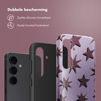 Selencia Vivid Backcover Samsung Galaxy S24 - Stars Plum Lilac