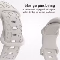 imoshion Siliconen bandje Panterprint Apple Watch Series 1 - 9 / SE (38/40/41 mm) | Series 10 / 11 (42 mm) - Sterrenlicht