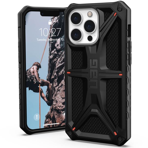 UAG Monarch Backcover iPhone 13 Pro - Kevlar Black