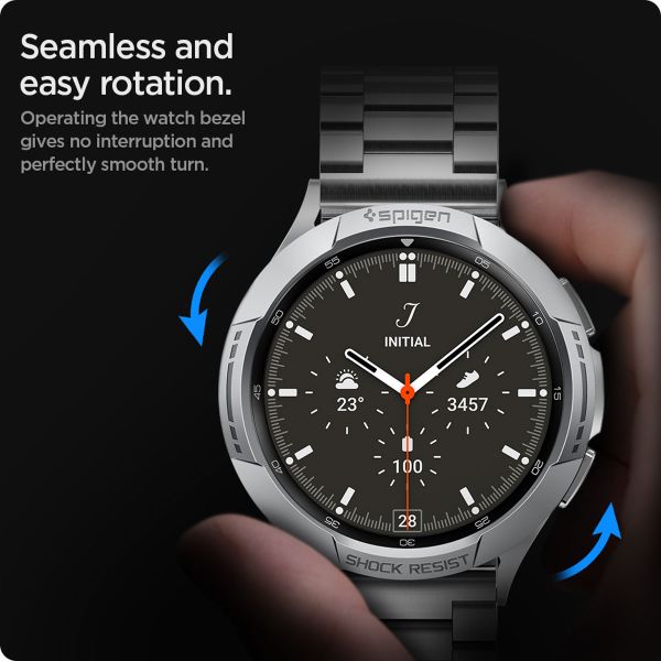 Spigen Chrono Shield Samsung Galaxy Watch 4 Classic - 46 mm - Silver