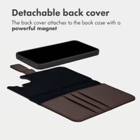 imoshion Detachable 2-in-1 Luxury Bookcase Samsung Galaxy A37 (5G) - Brown