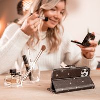 imoshion Design Softcase Bookcase Samsung Galaxy S21 - Stars Gold