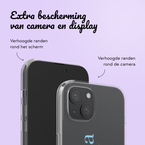 Hoesje met eigen foto en/of tekst Apple iPhone 15 - Naam