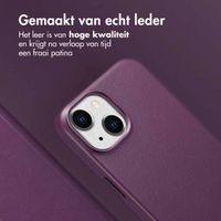 Accezz Leather Bookcase 2-in-1 met MagSafe Apple iPhone 14 - Heath Purple