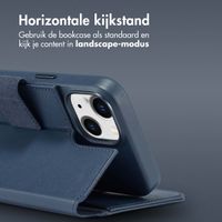 Accezz Leather Bookcase 2-in-1 met MagSafe Apple iPhone 14 - Nightfall Blue