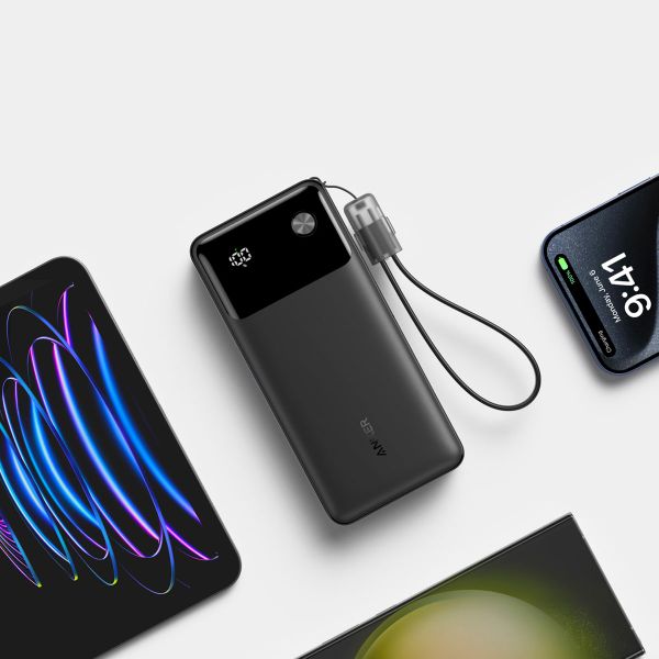 Anker Powerbank | 20.000 mAh - 30 Watt - USB-A + 2x USB-C - Zwart