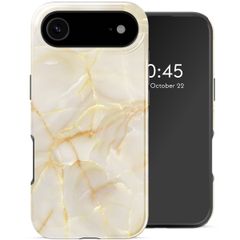 Selencia Vivid Backcover met MagSafe Apple iPhone Air - Golden Beige Marble