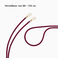 Selencia Universeel Telefoonkoord met 2 haken - verstelbaar - Bold Burgundy