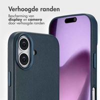 Accezz Leather Bookcase 2-in-1 met MagSafe Apple iPhone 17 - Nightfall Blue