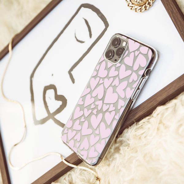 imoshion Design hoesje iPhone 11 Pro - Hartjes - Roze