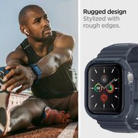 Spigen Rugged Armor™ Pro case Apple Watch 44 mm / 45 mm - Donkerblauw