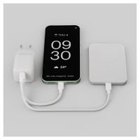 Zens Compact Oplader 2x USB-C 45W - Power Adapter - Wit