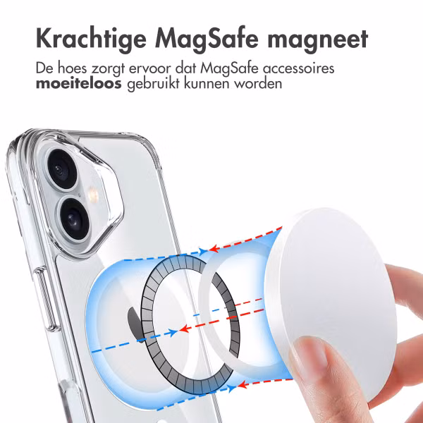 imoshion Rugged Air MagSafe Case Apple iPhone 16 - Transparant