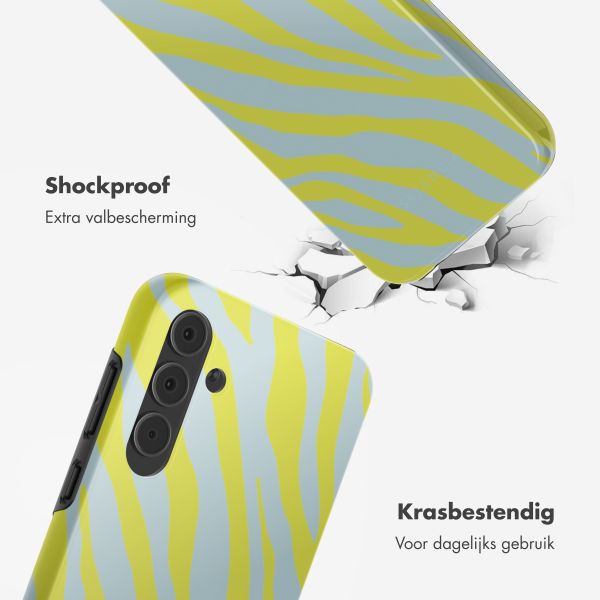 Selencia Vivid Tough Backcover Samsung Galaxy A55 - Zebra Winter Sky Titanium Yellow