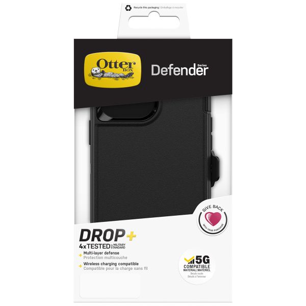 OtterBox Defender Rugged Backcover iPhone 13 Pro Max - Zwart