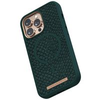 Njorð Collections Salmon Leather MagSafe Case iPhone 13 Pro - Dark Green