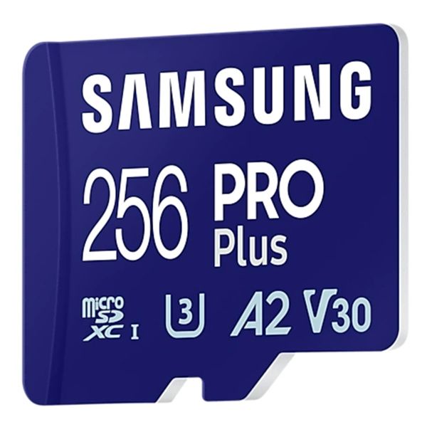 Samsung PRO Plus microSD 2023 - 256GB - inclusief SD Adapter - UHS-I/U3/Full HD/4K UHD