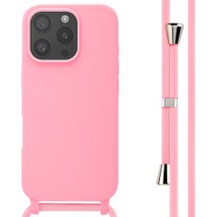 imoshion Siliconen hoesje met koord Apple iPhone 16 Pro - Roze