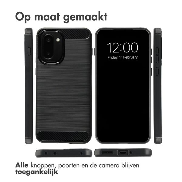 imoshion Brushed Backcover OnePlus 15R - Zwart