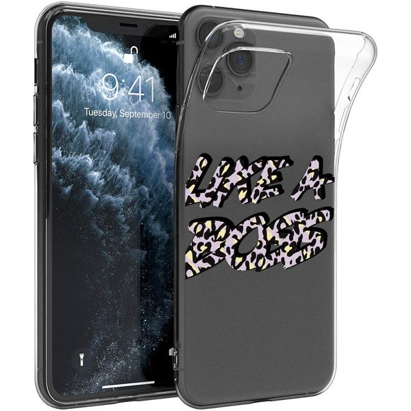 imoshion Design hoesje iPhone 11 Pro - Like A Boss - Paars / Zwart