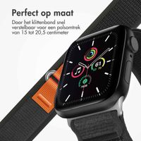 imoshion Nylon Trail bandje Apple Watch Series 1 t/m 9 / SE (38/40/41 mm) | Series 10 (42 mm) - Pure Black