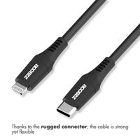 Accezz Lightning to USB-C Cable - MFi Certified - 1 Metre - Black
