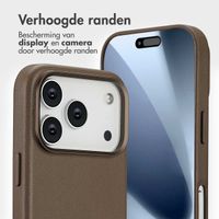 Accezz Leather Bookcase 2-in-1 met MagSafe Apple iPhone 17 Pro - Coffee Brown