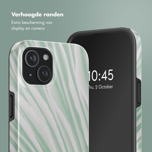 Selencia Vivid Backcover met MagSafe Apple iPhone 15 - Nature Grayed Jade