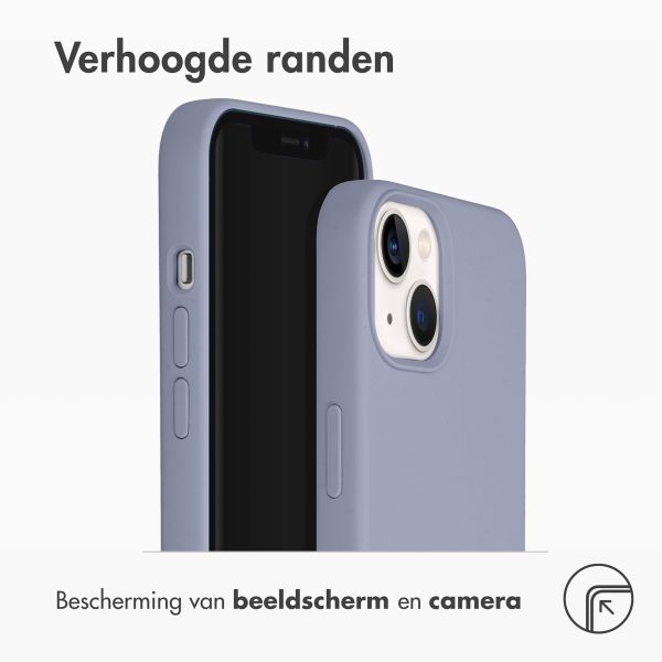 Accezz Liquid Silicone Backcover Apple iPhone 14 / 13 - Lavender Gray
