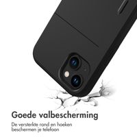 imoshion Backcover met pasjeshouder Apple iPhone 15 Plus - Zwart