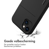 imoshion Backcover met pasjeshouder iPhone 15 Plus - Zwart