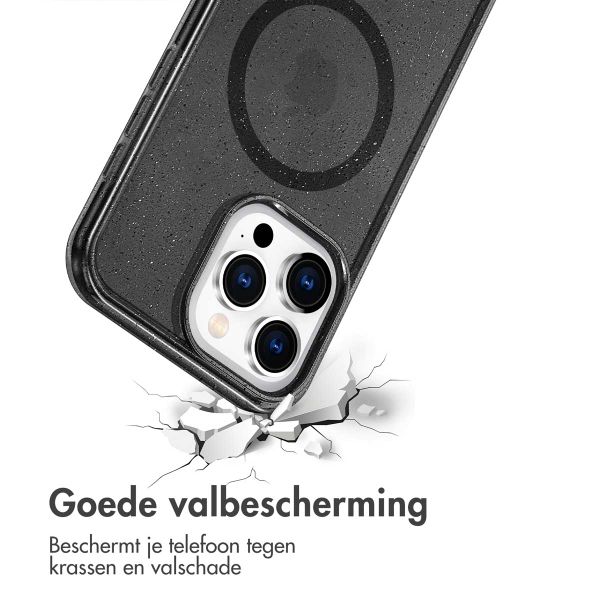 imoshion Sparkle Backcover met MagSafe Apple iPhone 15 Pro - Glitter Zwart