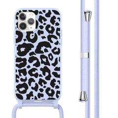 imoshion Siliconen design hoesje met koord Apple iPhone 11 Pro - Animal Lila