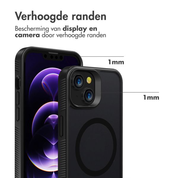 Accezz Rugged Frosted MagSafe Backcover Apple iPhone 14 - Zwart