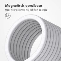 imoshion Magnetische braided kabel - USB-C naar USB-C - 1 meter - Wit