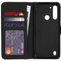 imoshion Luxe Bookcase Motorola Moto G8 Power Lite - Zwart