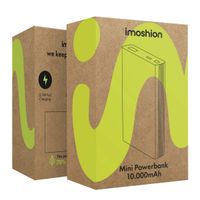 imoshion Ultra Series Aluminium Powerbank 10,000 mAh - Quick Charge and Power Delivery - Black