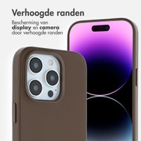 Accezz MagSafe Leather Backcover Apple iPhone 14 Pro - Coffee Brown