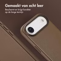 Accezz MagSafe Leather Backcover Apple iPhone Air - Coffee Brown