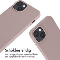 imoshion Siliconen hoesje met koord iPhone 15 Plus - Sand Pink